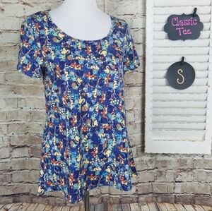 Disney Minnie Mouse Blue Blue LuLaRoe Classic Tee
